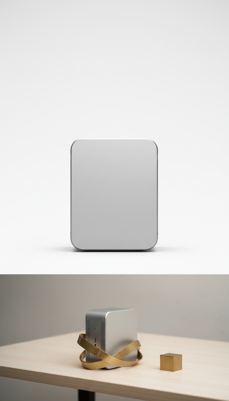 Mini PC With Brushed Aluminum Shell